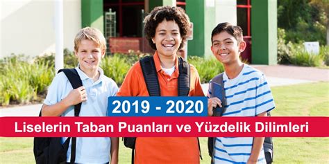 2019 ve 2020 eğitim öğretim yılı lise taban puanları